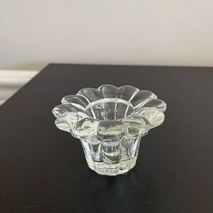 KIG Glass Candle Holder 2 Inch Indonesia Vintage